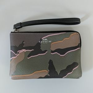 Coach Camo Wristlet